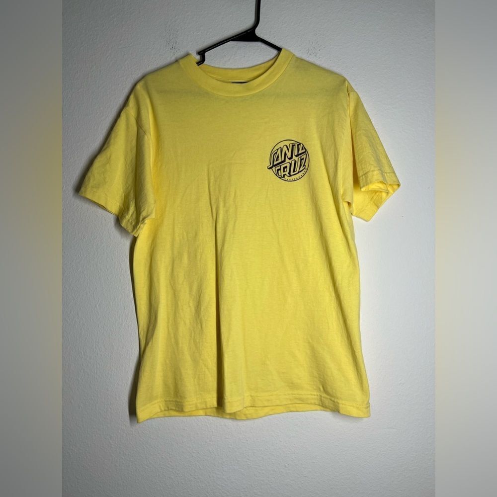 Santa Cruz Men’s Yellow Cotton T-shirt Size M